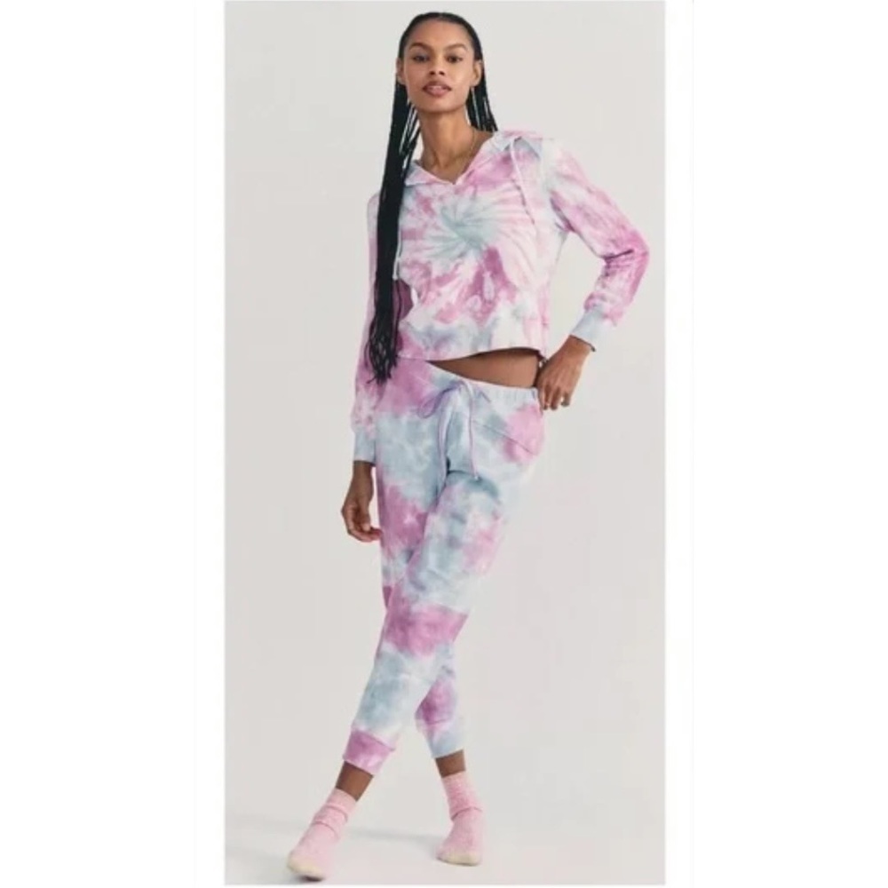 NWT LoveShackFancy Etty Tie Dye Terry Jogger Sweatpants Size Medium